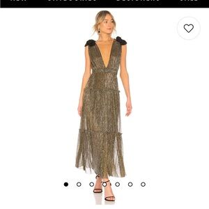 Ray dress in gold size small